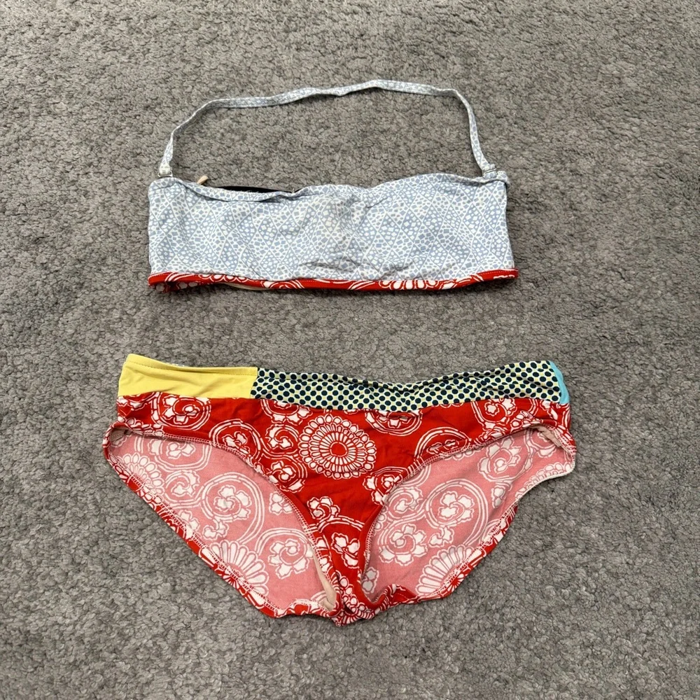 CK - Colorful Patterned Bikini Set - Picture 1 of 4
